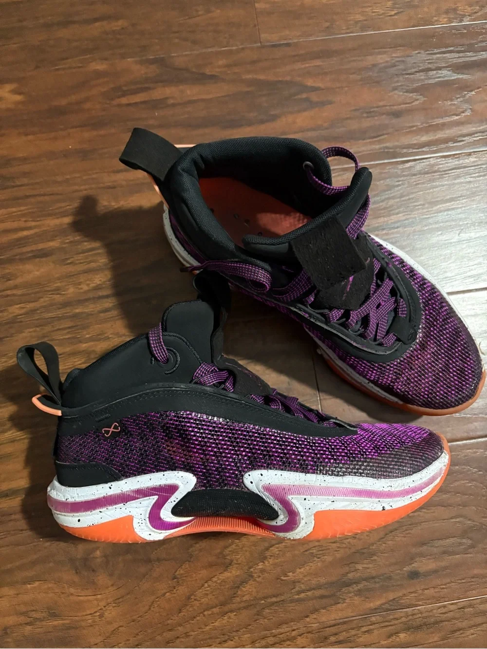 Air Jordan 36 First Flight Men’s Purple and Black CZ2650-004 Size 8.5